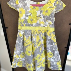 EUC Ruby & Bloom yellow floral dress 2T